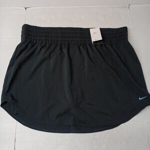 Nike One Skort Women's Plus Size 3X Black Ultra High-Rise